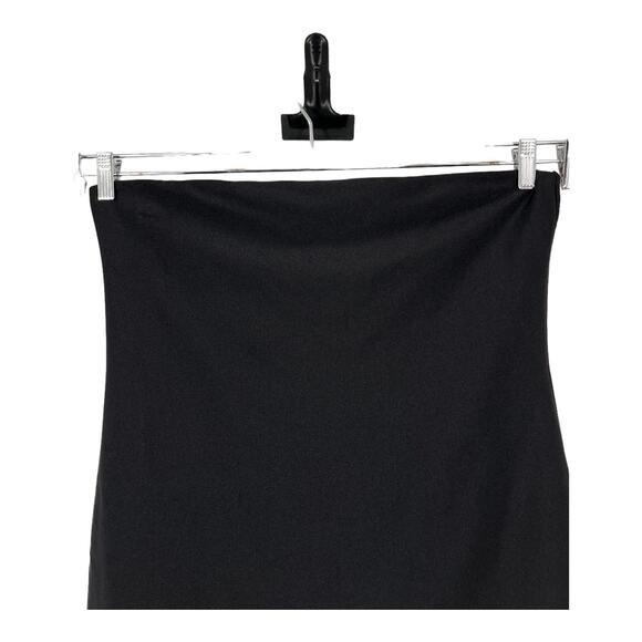 Good American tube Dress Shine Metallic Compression black size 7 (26W) - Picture 3 of 7